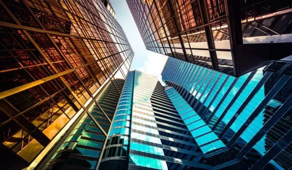 Architecture details Modern Building Glass facade Exterior