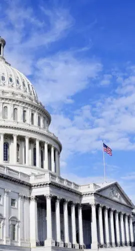 United States Capitol Building in Washington DC public building