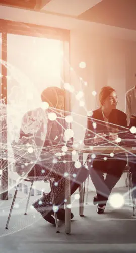 Global business concept. Communication network. Management strategy. Digital transformation.