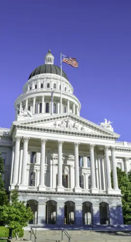 California State Capitol Building in Sacramento, CA, USA