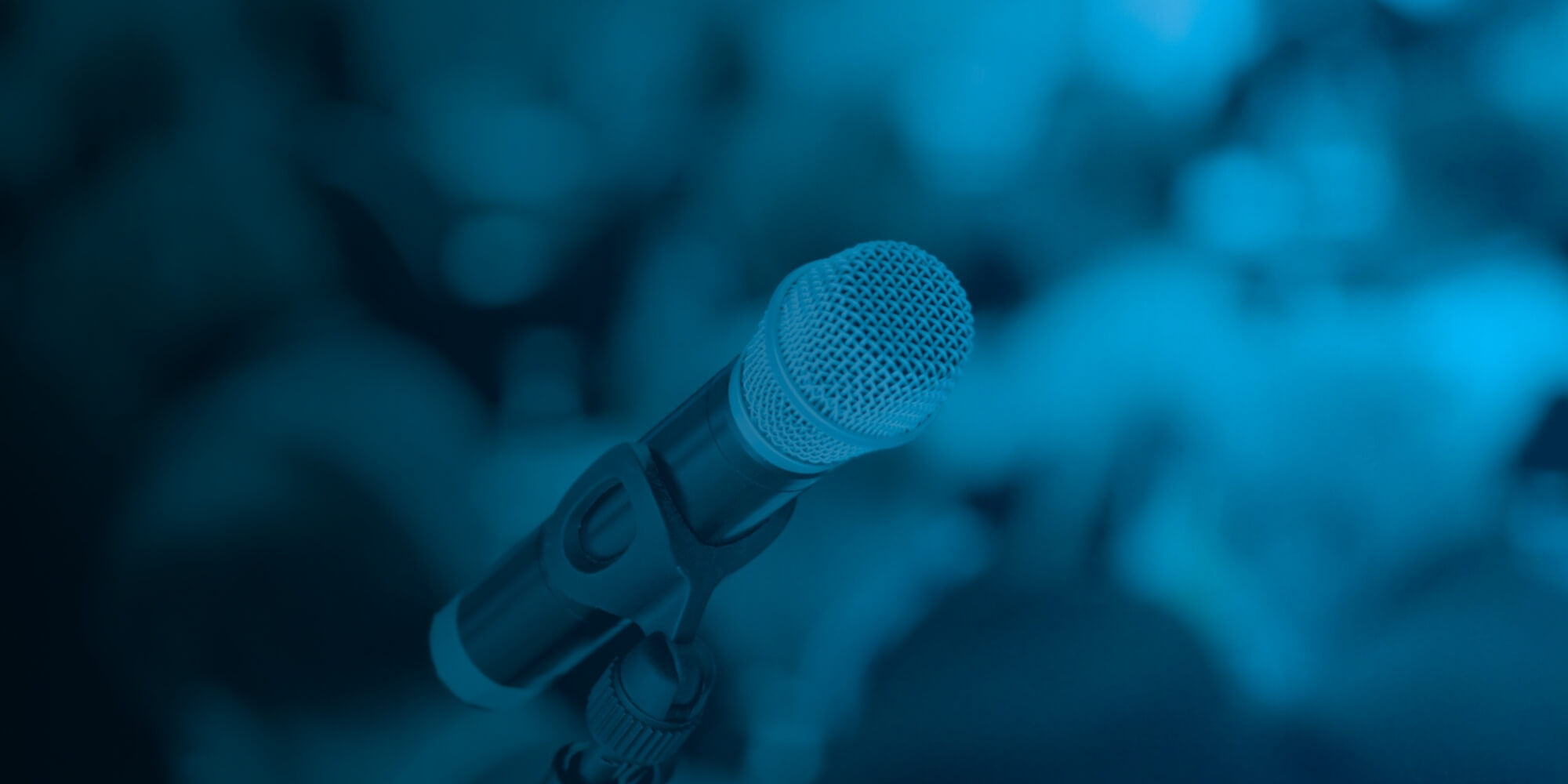 wireless microphone at seminar