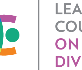 The graphic shows a multicolored logo for Leadership Council on Legal Diversity with the word "MEMBER" on the left side.