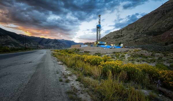 Mountain Drilling Fracking Rig