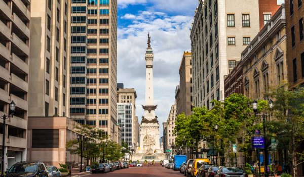 Sailors' And Soldiers' Monument At Downtown Indianapolis