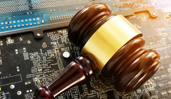 Gavel and electronic devices. Regulation of blockchain.