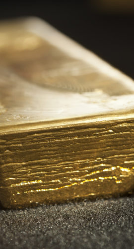 Real 400-troy-ounce (12.4 kg or 438.9 ounces) Good Delivery gold bar. Pure gold 24k carat with 99.99% purity. Shallow DOF, selective focus. http://santoriniphoto.com/Template-Business.jpg
