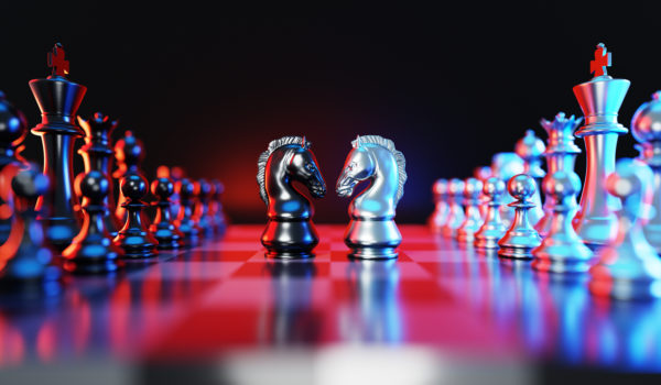 Chess Knights Face-Off