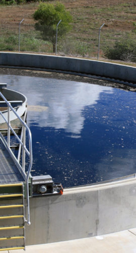 Clarifier tank at a Sewage Treatment Plant. Click to see more...