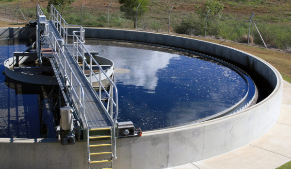 Clarifier tank at a Sewage Treatment Plant. Click to see more...