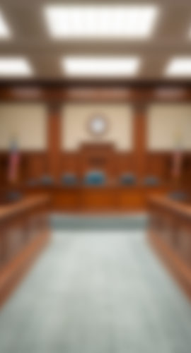 Beautiful blurred background of an empty courtroom.