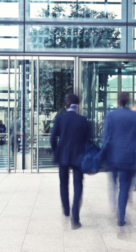 business people walking in a financial district, long exposure,click here to view more related images: